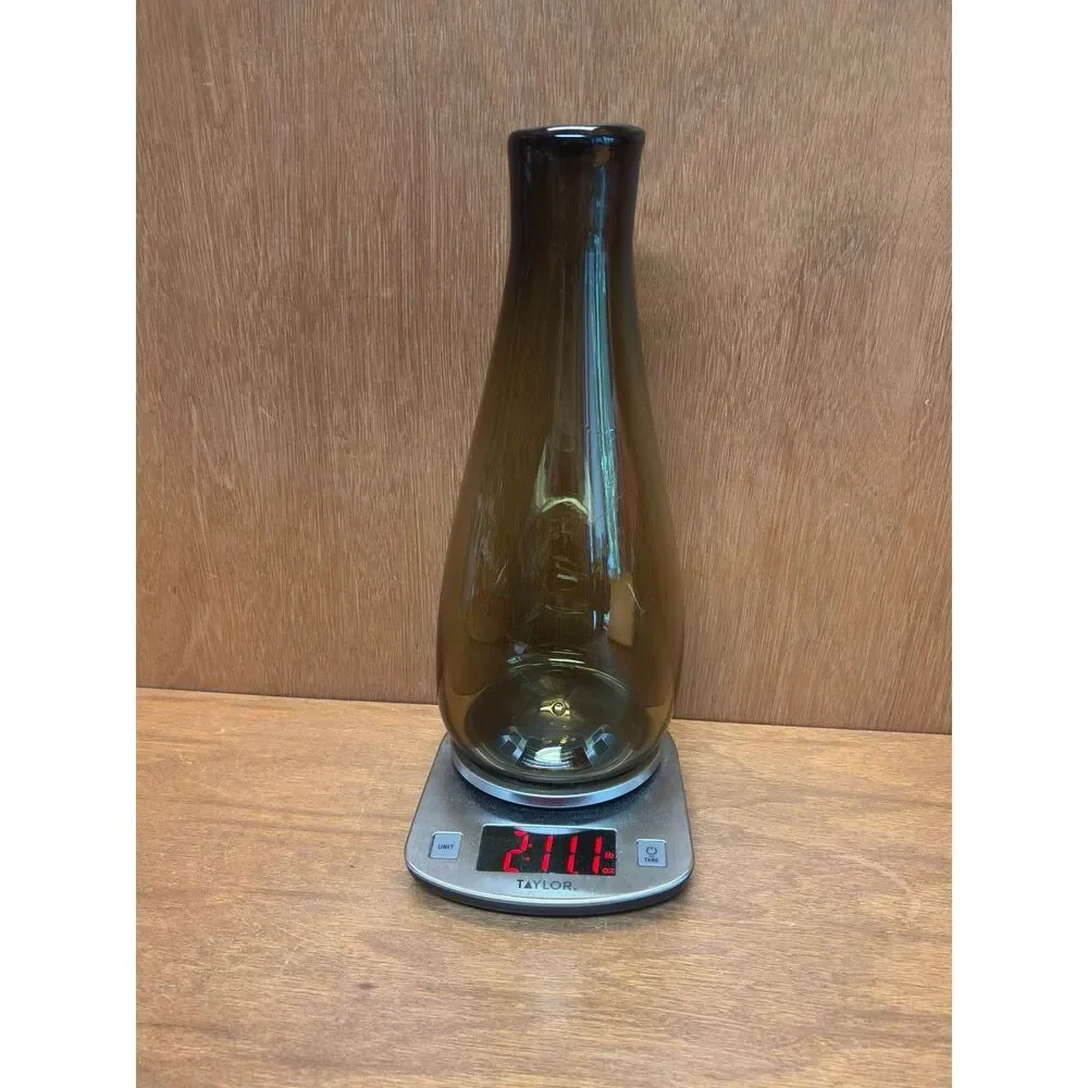 Pablo Glass Handblown Studio Art Tapered Vase 12
